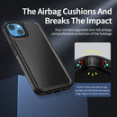 Forerunner TPU+PC Phone Case For iPhone 13(Carbon Fiber Black)