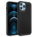 Forerunner TPU+PC Phone Case For iPhone 13 Pro Max(Carbon Fiber Black)