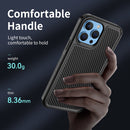 Forerunner TPU+PC Phone Case For iPhone 13 Pro Max(Carbon Fiber Black)
