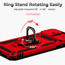 Sliding Camshield Holder Phone Case For iPhone XR(Red)