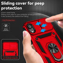 Sliding Camshield Holder Phone Case For iPhone XR(Red)