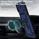 Sliding Camshield Holder Phone Case For iPhone XR(Blue)