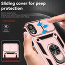 Sliding Camshield Holder Phone Case For iPhone XR(Rose Gold)