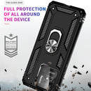 For Xiaomi Redmi 10C Shockproof TPU + PC Phone Case with 360 Degree Rotating Holder(Black)