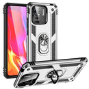 For Xiaomi Redmi 10C Shockproof TPU + PC Phone Case with 360 Degree Rotating Holder(Silver)