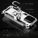For Xiaomi Redmi 10C Shockproof TPU + PC Phone Case with 360 Degree Rotating Holder(Silver)