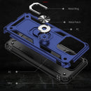 For Xiaomi Redmi 10C Shockproof TPU + PC Phone Case with 360 Degree Rotating Holder(Blue)