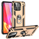 For Xiaomi Redmi 10C Shockproof TPU + PC Phone Case with 360 Degree Rotating Holder(Gold)