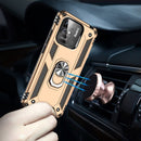 For Xiaomi Redmi 10C Shockproof TPU + PC Phone Case with 360 Degree Rotating Holder(Gold)