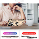 For Xiaomi Redmi 10C Shockproof TPU + PC Phone Case with 360 Degree Rotating Holder(Gold)