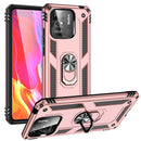 For Xiaomi Redmi 10C Shockproof TPU + PC Phone Case with 360 Degree Rotating Holder(Rose Gold)