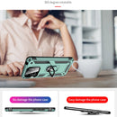 For Xiaomi Redmi 10C Shockproof TPU + PC Phone Case with 360 Degree Rotating Holder(Green)