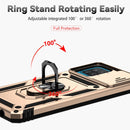 For Samsung Galaxy A12 Sliding Camshield Holder Phone Case(Gold)
