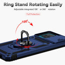 For Samsung Galaxy A12 Sliding Camshield Holder Phone Case(Blue)