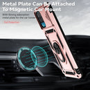 For Samsung Galaxy A12 Sliding Camshield Holder Phone Case(Rose Gold)