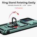 For Samsung Galaxy A12 Sliding Camshield Holder Phone Case(Dark Green)