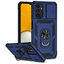For Samsung Galaxy A13 5G Sliding Camshield Holder Phone Case(Blue)