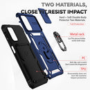 For Samsung Galaxy A13 5G Sliding Camshield Holder Phone Case(Blue)