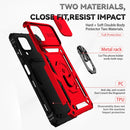 For Samsung Galaxy A22 4G Sliding Camshield Holder Phone Case(Red)