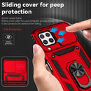 For Samsung Galaxy A22 4G Sliding Camshield Holder Phone Case(Red)