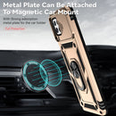 For Samsung Galaxy A22 4G Sliding Camshield Holder Phone Case(Gold)