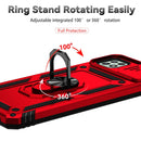 For Samsung Galaxy A22 5G Sliding Camshield Holder Phone Case(Red)