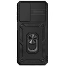 For Samsung Galaxy A23 Sliding Camshield Holder Phone Case(Black)