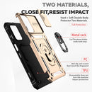 For Samsung Galaxy A23 Sliding Camshield Holder Phone Case(Gold)