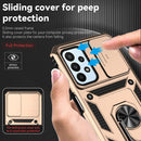For Samsung Galaxy A23 Sliding Camshield Holder Phone Case(Gold)