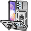 For Samsung Galaxy A23 Sliding Camshield Holder Phone Case(Silver)