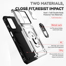 For Samsung Galaxy A23 Sliding Camshield Holder Phone Case(Silver)