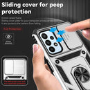 For Samsung Galaxy A23 Sliding Camshield Holder Phone Case(Silver)