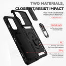 For Samsung Galaxy A33 5G Sliding Camshield Holder Phone Case(Black)