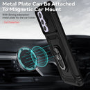 For Samsung Galaxy A33 5G Sliding Camshield Holder Phone Case(Black)