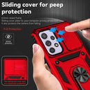 For Samsung Galaxy A33 5G Sliding Camshield Holder Phone Case(Red)