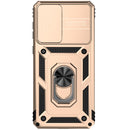 For Samsung Galaxy A33 5G Sliding Camshield Holder Phone Case(Gold)