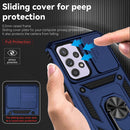 For Samsung Galaxy A33 5G Sliding Camshield Holder Phone Case(Blue)