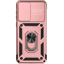 For Samsung Galaxy A33 5G Sliding Camshield Holder Phone Case(Rose Gold)
