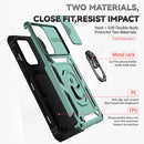 For Samsung Galaxy A33 5G Sliding Camshield Holder Phone Case(Dark Green)