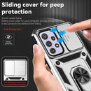 For Samsung Galaxy A33 5G Sliding Camshield Holder Phone Case(Silver)