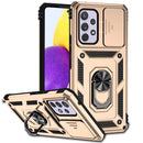 For Samsung Galaxy A53 5G Sliding Camshield Holder Phone Case(Gold)