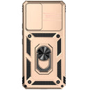 For Samsung Galaxy A53 5G Sliding Camshield Holder Phone Case(Gold)