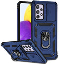 For Samsung Galaxy A53 5G Sliding Camshield Holder Phone Case(Blue)