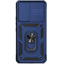 For Samsung Galaxy A53 5G Sliding Camshield Holder Phone Case(Blue)