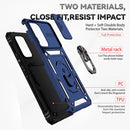 For Samsung Galaxy A53 5G Sliding Camshield Holder Phone Case(Blue)
