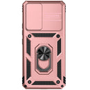 For Samsung Galaxy A53 5G Sliding Camshield Holder Phone Case(Rose Gold)