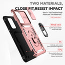 For Samsung Galaxy A53 5G Sliding Camshield Holder Phone Case(Rose Gold)