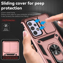 For Samsung Galaxy A53 5G Sliding Camshield Holder Phone Case(Rose Gold)