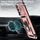 For Samsung Galaxy A53 5G Sliding Camshield Holder Phone Case(Rose Gold)
