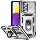 For Samsung Galaxy A53 5G Sliding Camshield Holder Phone Case(Silver)